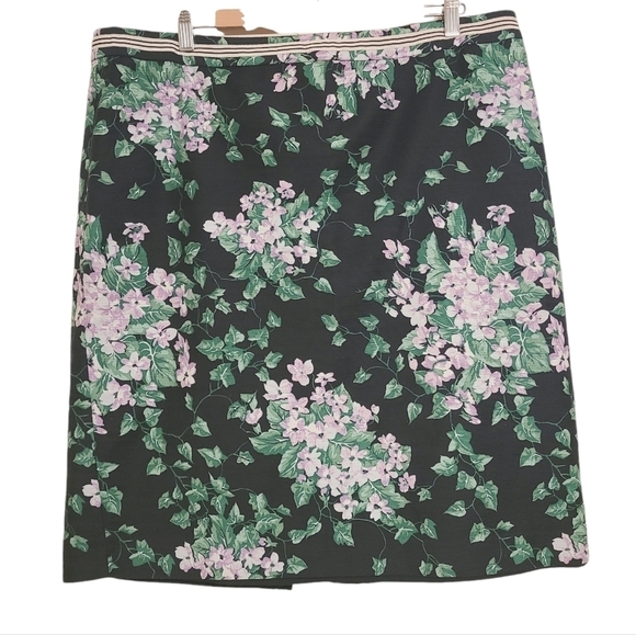 Talbots Oprah Magazine Collection | Women's Floral Print Pencil Skirt (Size 18) - Picture 2 of 15